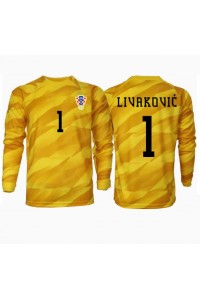 Kroatia Dominik Livakovic #1 Keeper Fotballdrakt Hjemme Klær EM 2024 Lange ermer